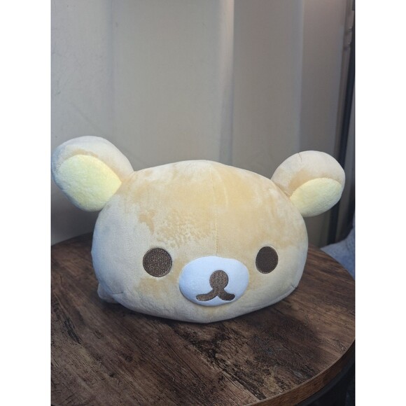 Rilakkuma San-X 16” Plush Stuffed Teddy Bear Laydown Pajama Party NWT - Picture 1 of 6
